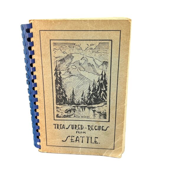 VTG Treasured Recipes From Seattle Spiral-Bound Cookbook Women’s University Club - Picture 1 of 14